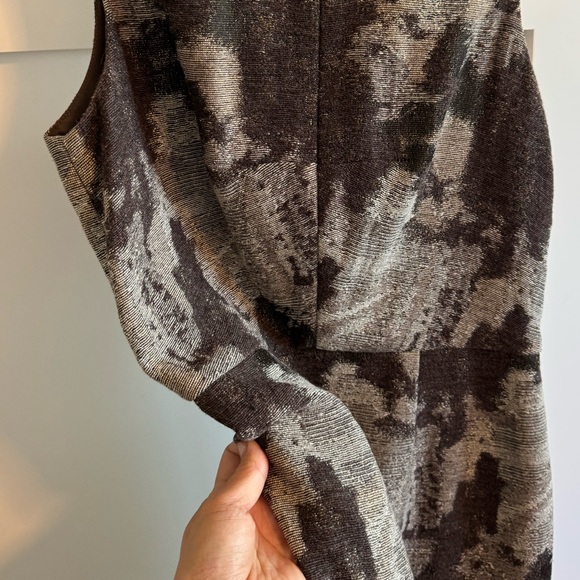 Banana Republic Wool Blend Metallic Pencil Sheath Work Dress (size 4) - Picture 5 of 11